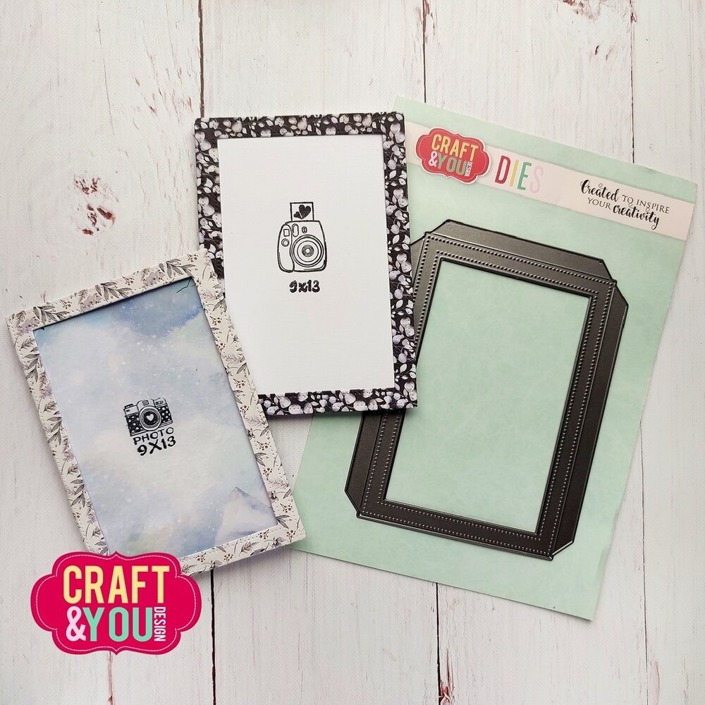 Craft&You Photo Frame Stanzschablone 9x13 cm - zum Schließen ins Bild klicken